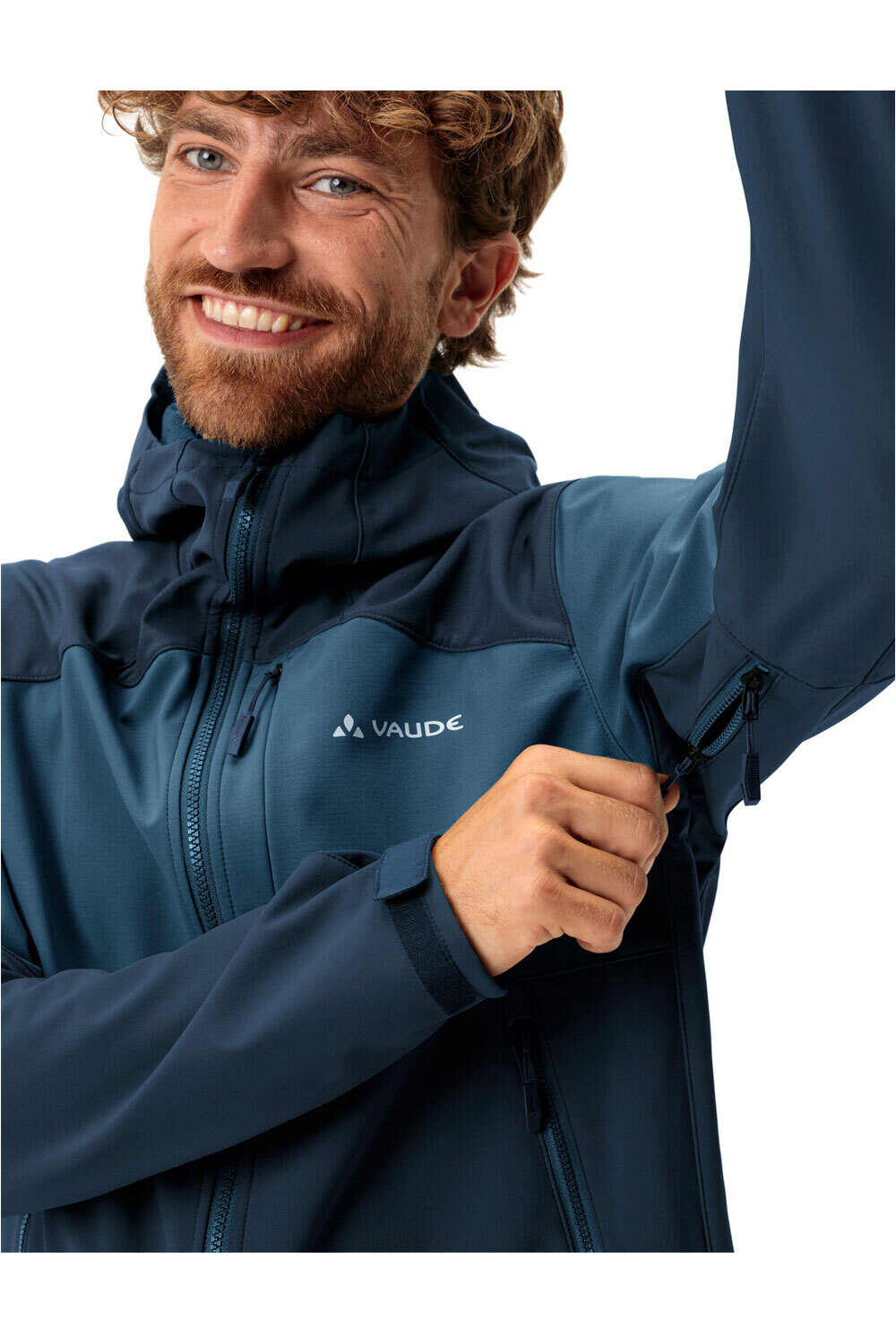 Vaude chaqueta softshell hombre ROCCIA II AZUL 03
