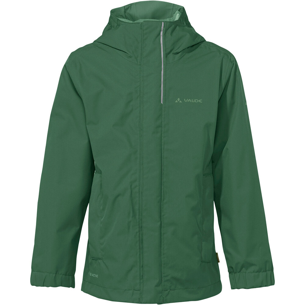 Vaude chubasquero impermeable niño Kids Escape Light Jacket IV VERDE vista frontal