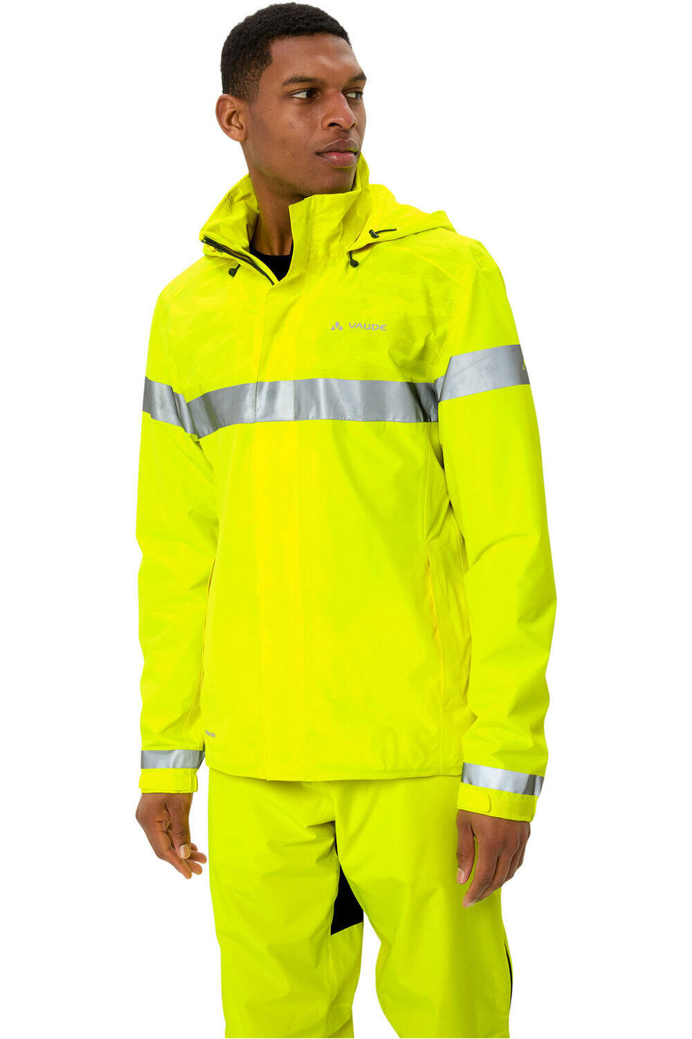 Vaude cortavientos ciclismo hombre LUMINUM AMARILLO vista detalle