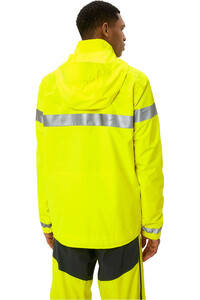 Vaude cortavientos ciclismo hombre LUMINUM AMARILLO vista trasera