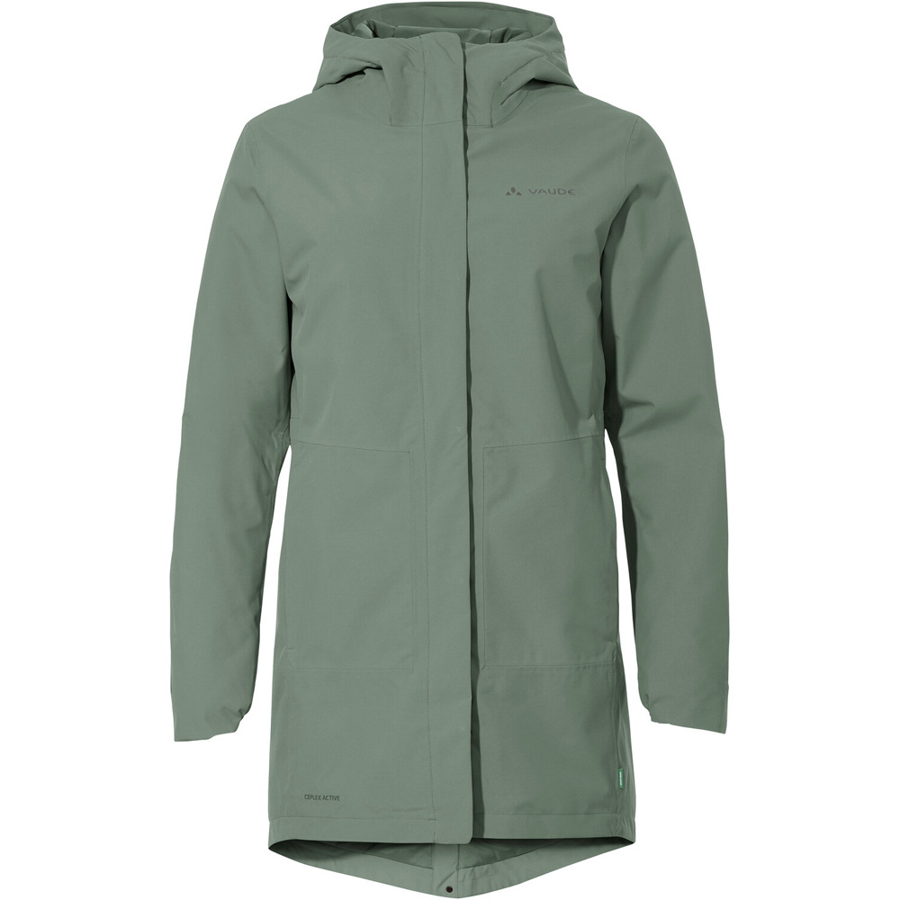 Vaude cortavientos ciclismo mujer CYCLIST PADDED II VERDE 04