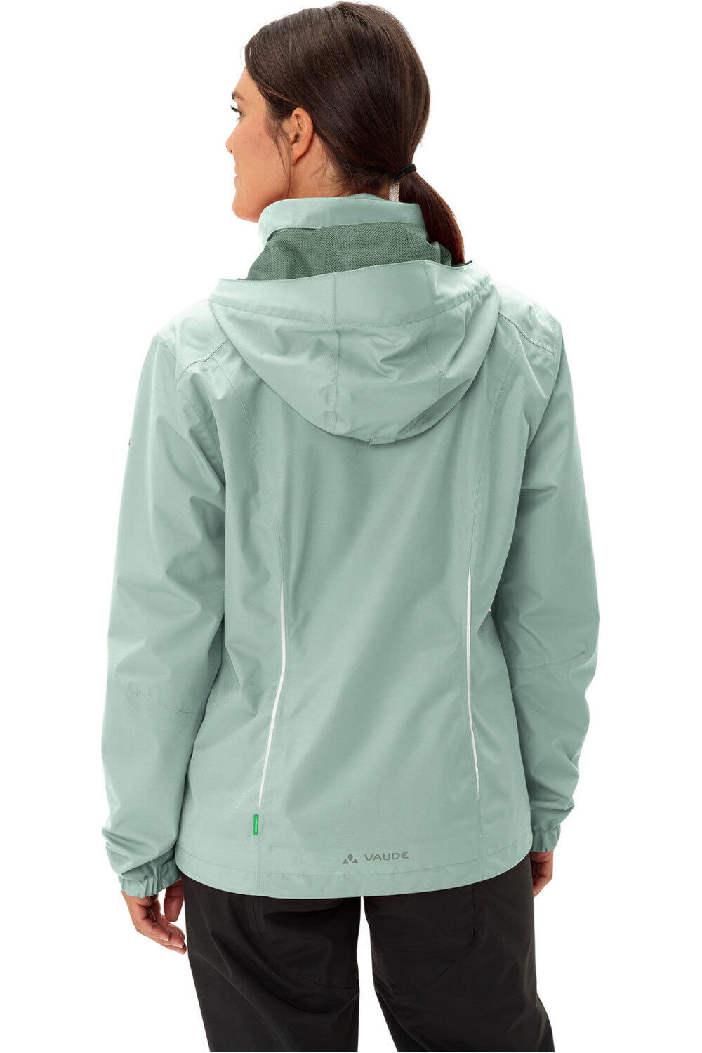 Vaude cortavientos ciclismo mujer ESCAPE BIKE LIGHT AZUL vista trasera