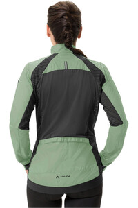 Vaude cortavientos ciclismo mujer FURKA AIR VERDE vista trasera