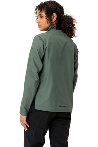Vaude cortavientos ciclismo mujer MOAB INSULATION LIGHT VERDE vista trasera