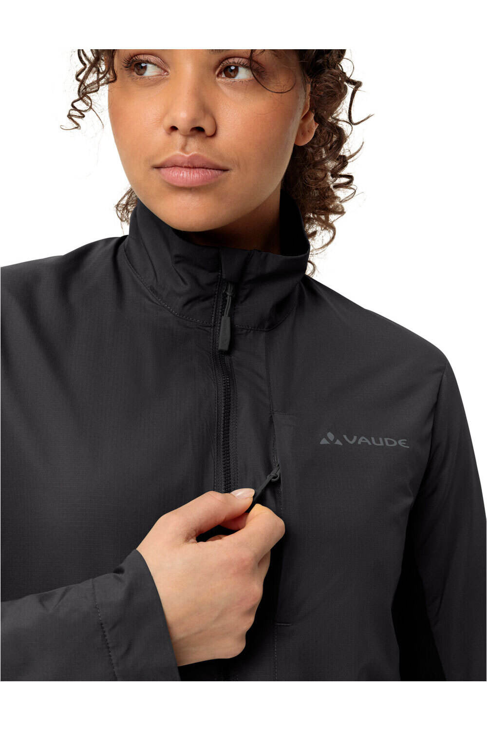 Vaude cortavientos ciclismo mujer MOAB NEGRO 03