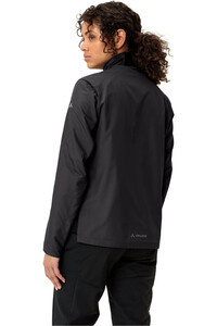 Vaude cortavientos ciclismo mujer MOAB NEGRO vista trasera