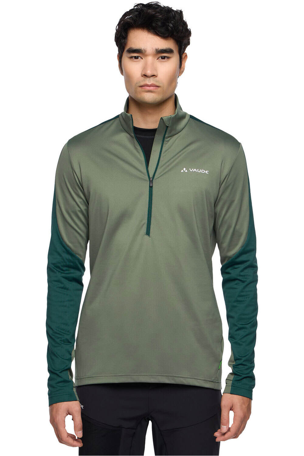 Vaude forro polar hombre LIVIGNO VERDE vista detalle