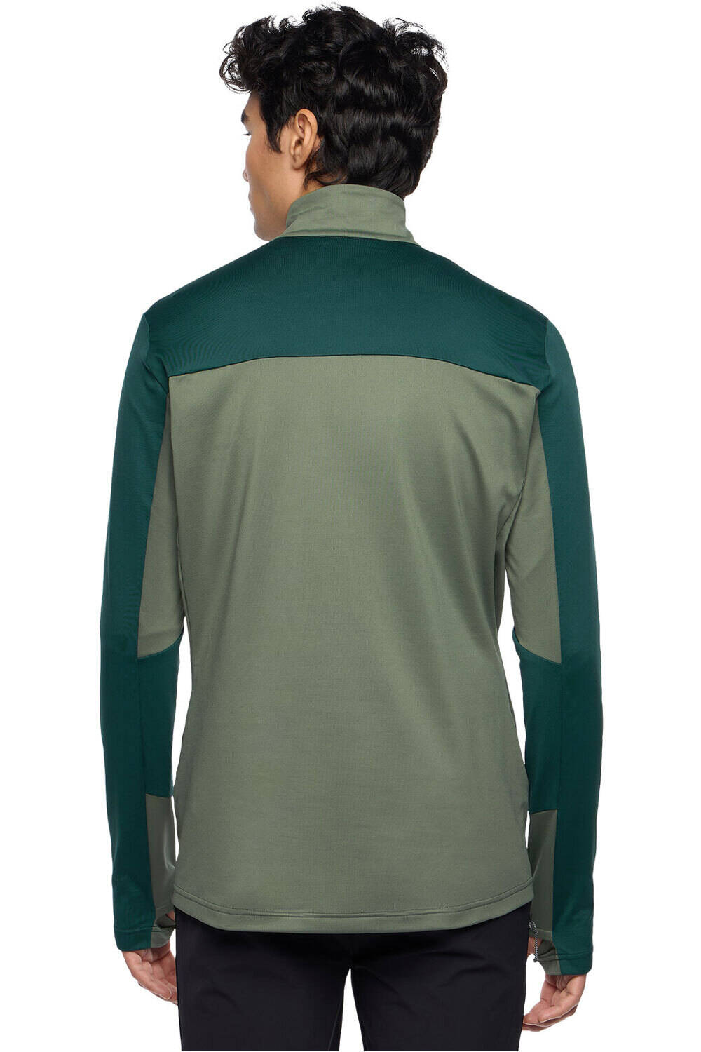 Vaude forro polar hombre LIVIGNO VERDE vista trasera