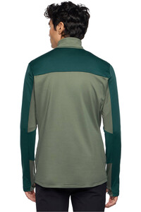 Vaude forro polar hombre LIVIGNO VERDE vista trasera