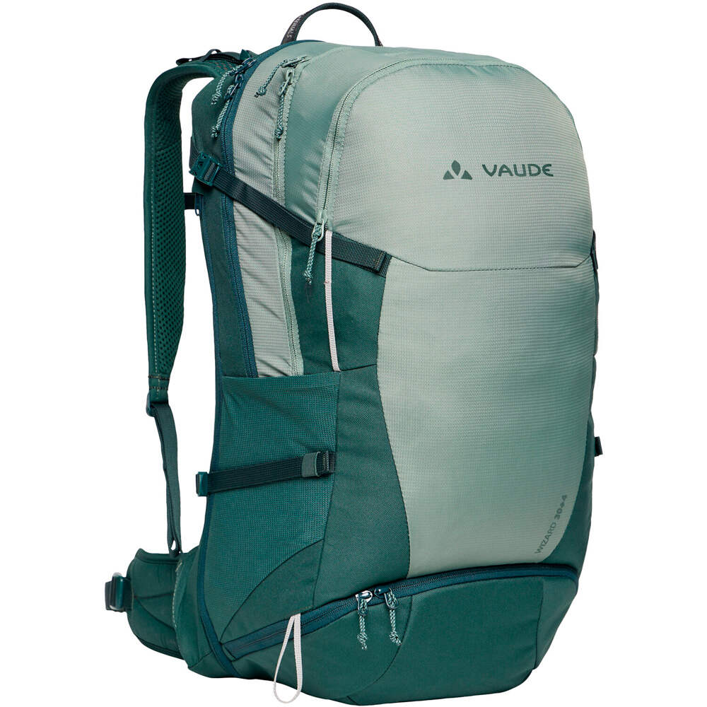Vaude mochila montaña Wizard 30+4 VERDE vista frontal