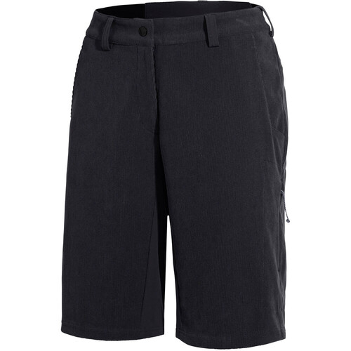 Vaude pantalón corto ciclismo mujer LOAMER BASE CORD SHORTS NEGRO