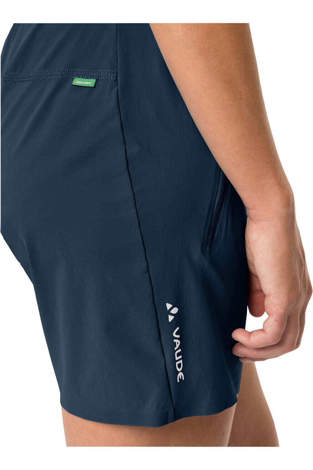 Vaude pantalón corto montaña mujer SCOPI II AZUL vista detalle