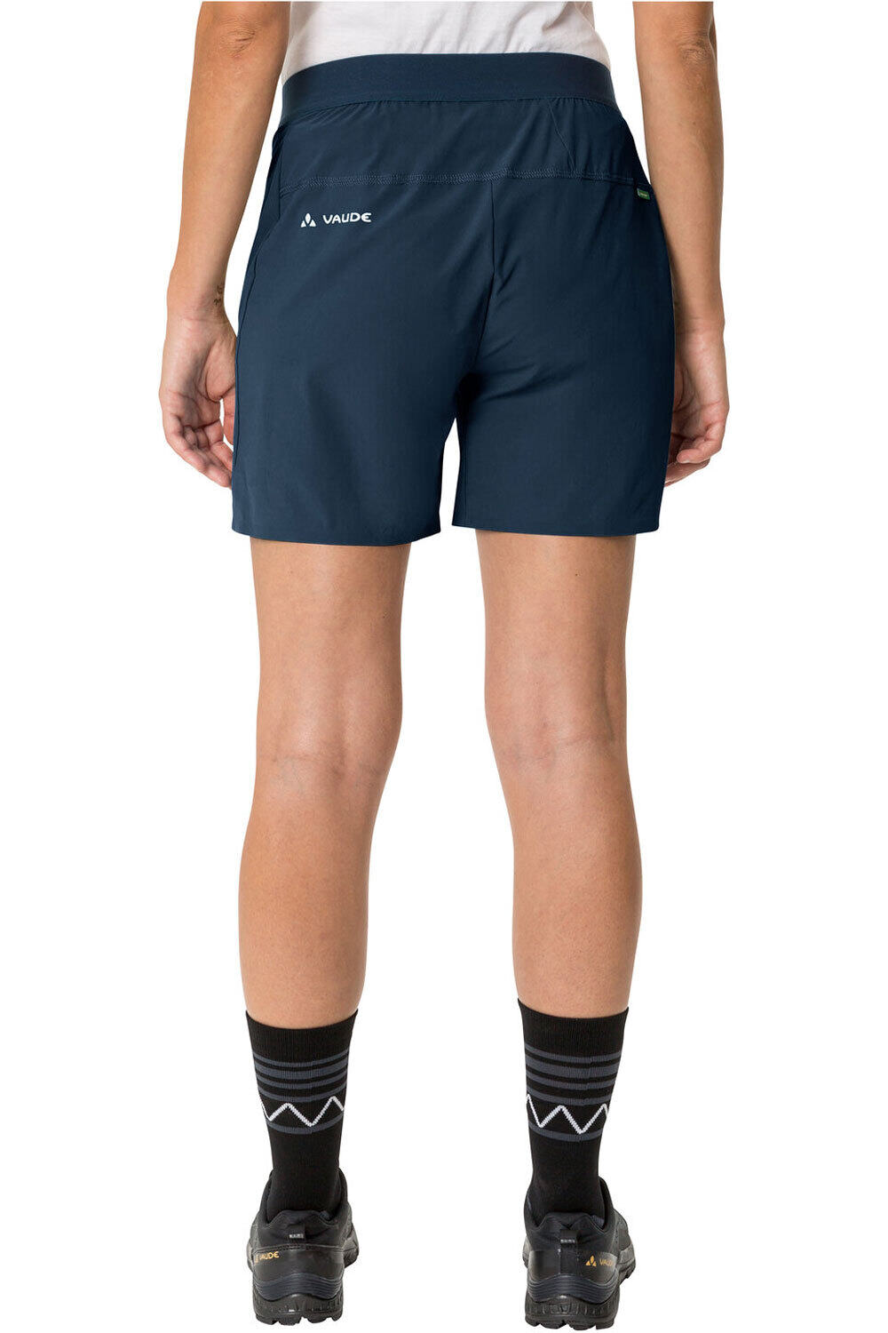 Vaude pantalón corto montaña mujer SCOPI II AZUL vista trasera