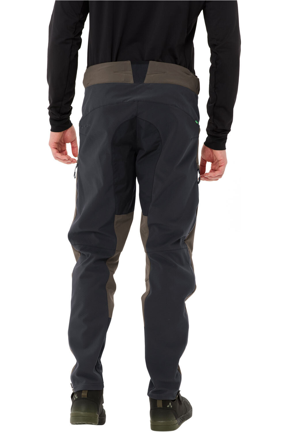 Vaude pantalón largo ciclismo hombre QIMSA II MARRON vista trasera