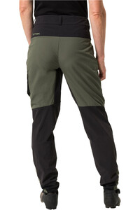 Vaude pantalón largo ciclismo mujer QIMSA VERDE vista trasera