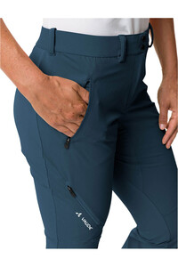 Vaude pantalón montaña mujer SCOPI II AZUL vista detalle