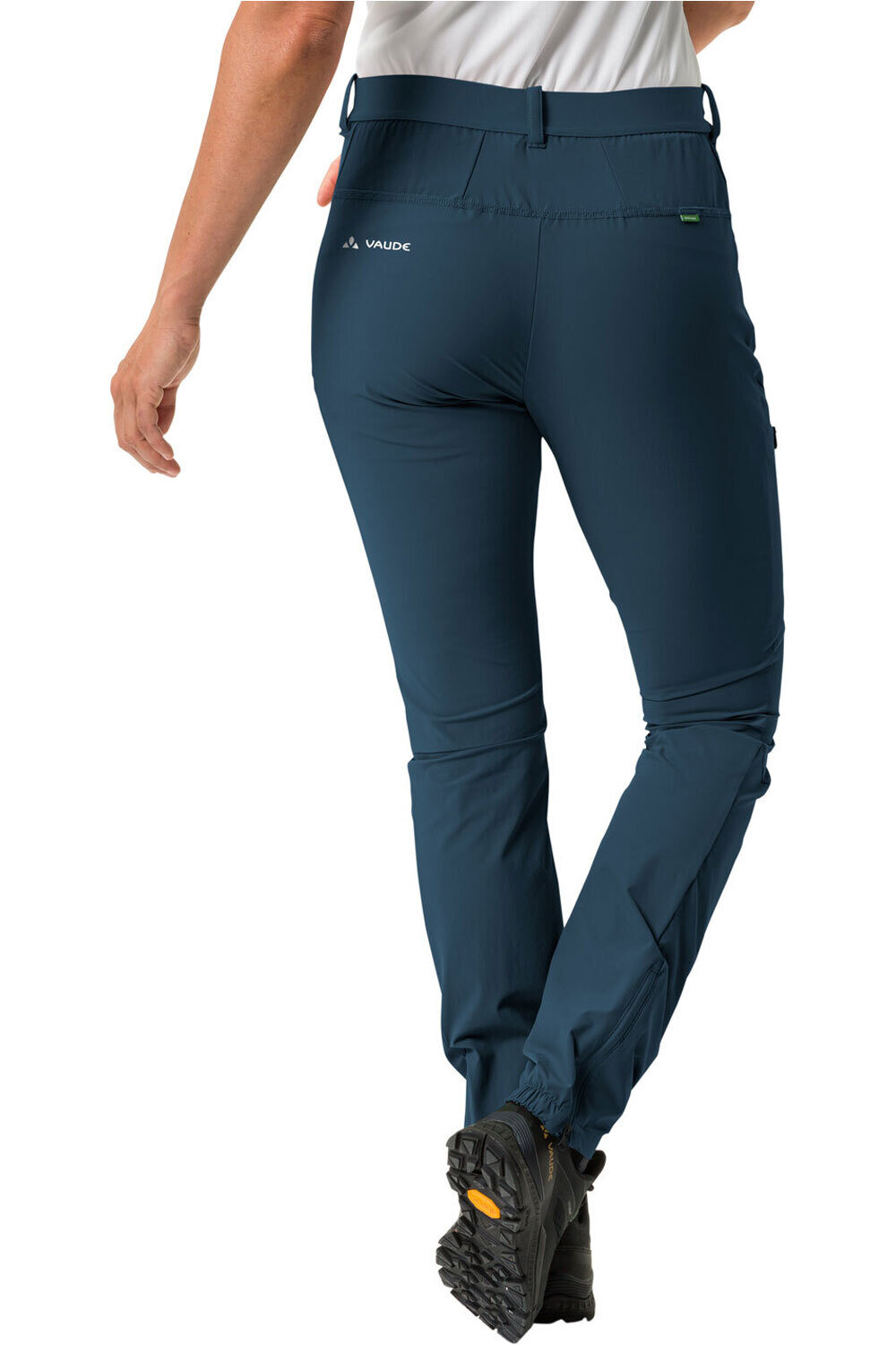 Vaude pantalón montaña mujer SCOPI II AZUL vista trasera
