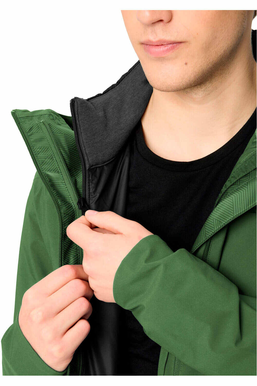 Vaude sudadera hombre Men's Yaras 3in1 Jacket II VERDE 03