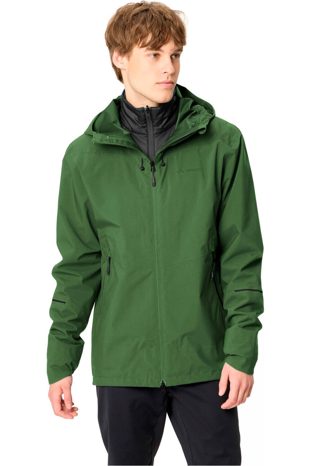 Vaude sudadera hombre Men's Yaras 3in1 Jacket II VERDE vista frontal