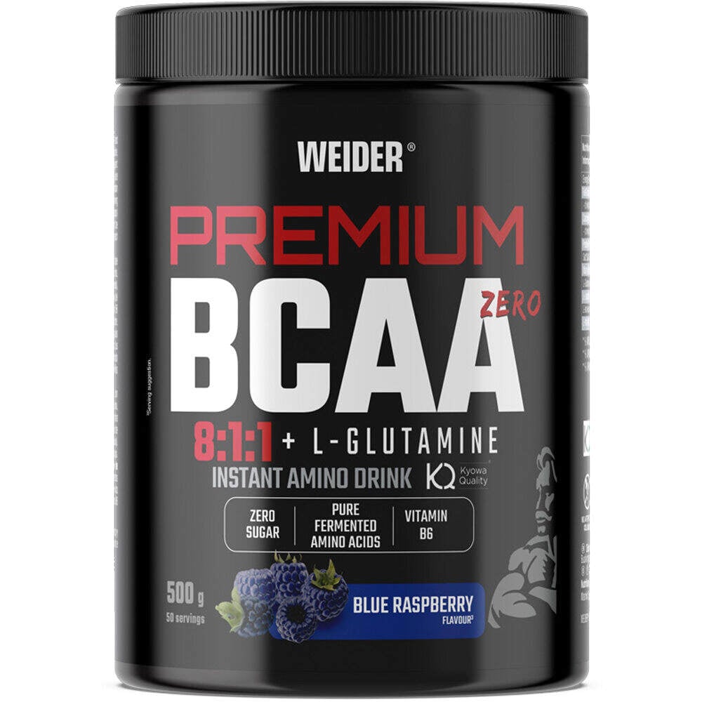 Weider Aminoacidos PREMIUM BCAA 8:1:1 + L-G AZUL vista frontal