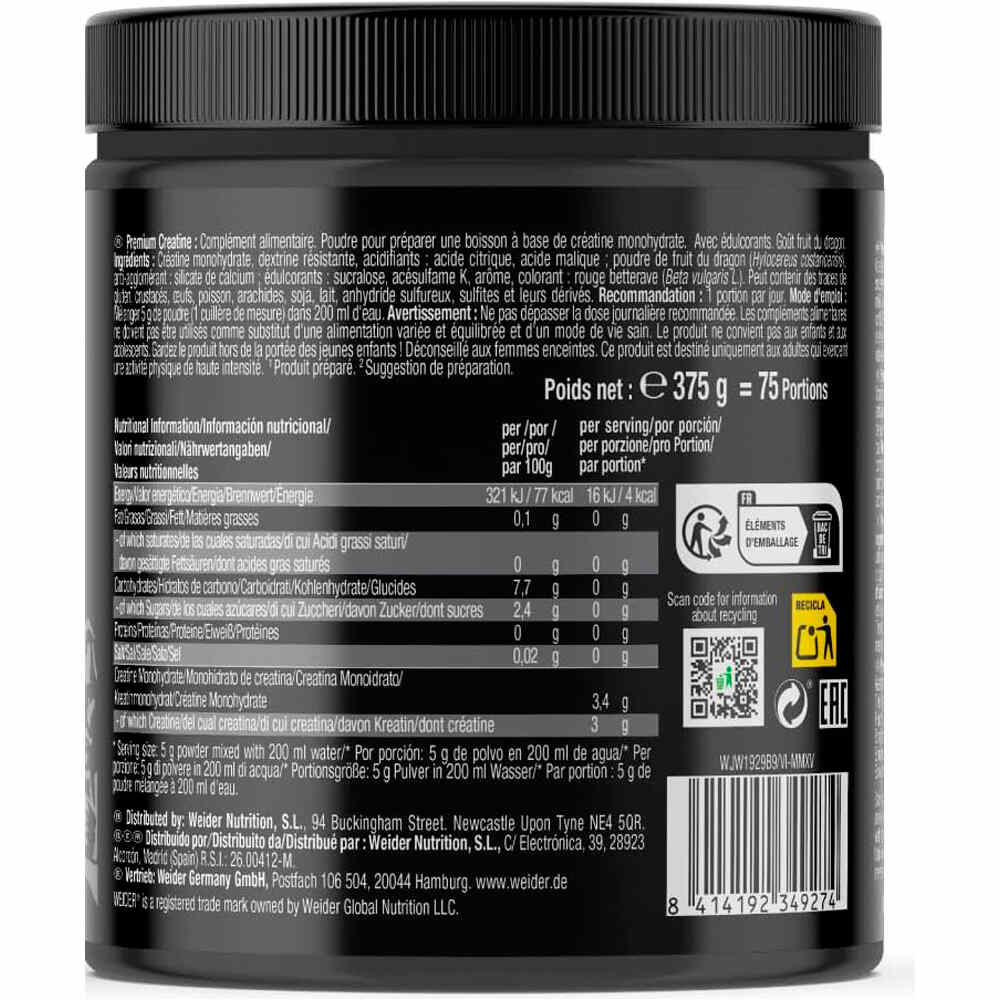 Weider Creatinas PREMIUM PURECREATINE (CREAPURE)  02