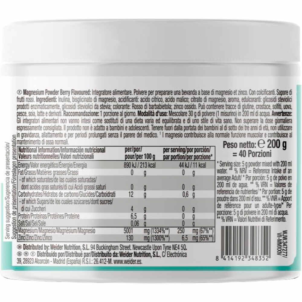 Weider Magnesio MAGNESIUM  02
