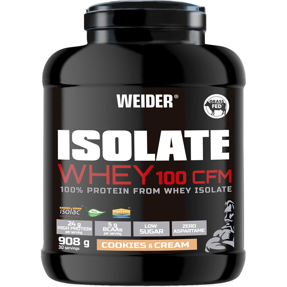 Weider Proteinas Aislado Suero/Whey ISOLATE WHEY 100 CFM PROTEIN  vista frontal