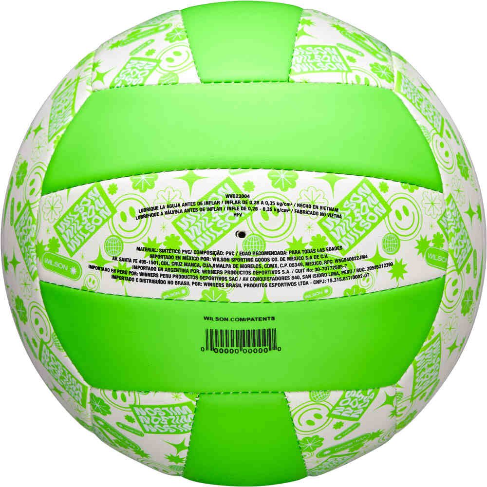 Wilson juguetes para playa STAMP VB GREEN/WHITE OF  04