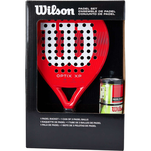 WILSON OPTIX XP PADEL KIT BOX rojo