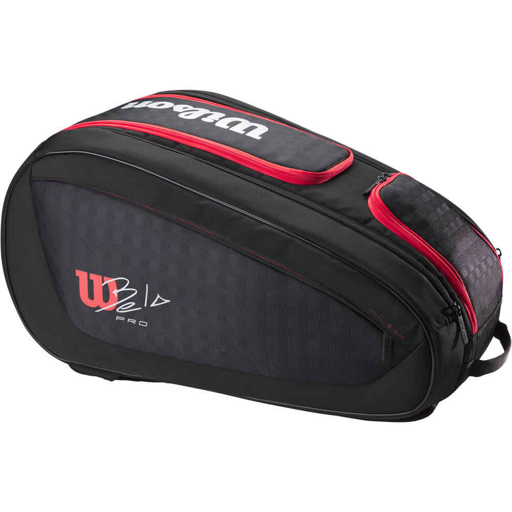 Wilson raquetero pádel BELA V3 PADEL RACKET BAG NEGRO vista frontal