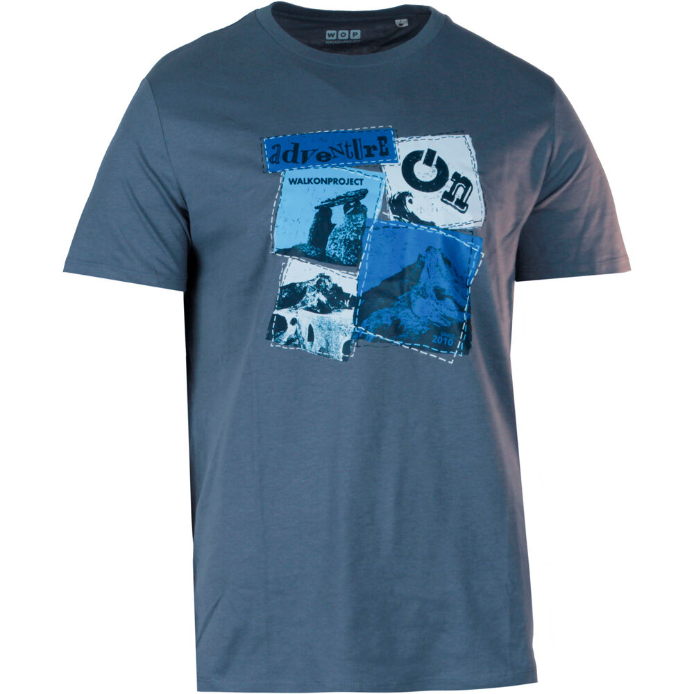 Wop camiseta manga corta mujer ADVENTURE AZUL vista frontal