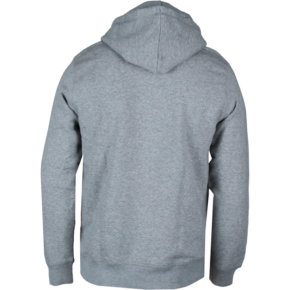 Wop sudadera hombre SUDADERA CON GORRO GRIS vista trasera