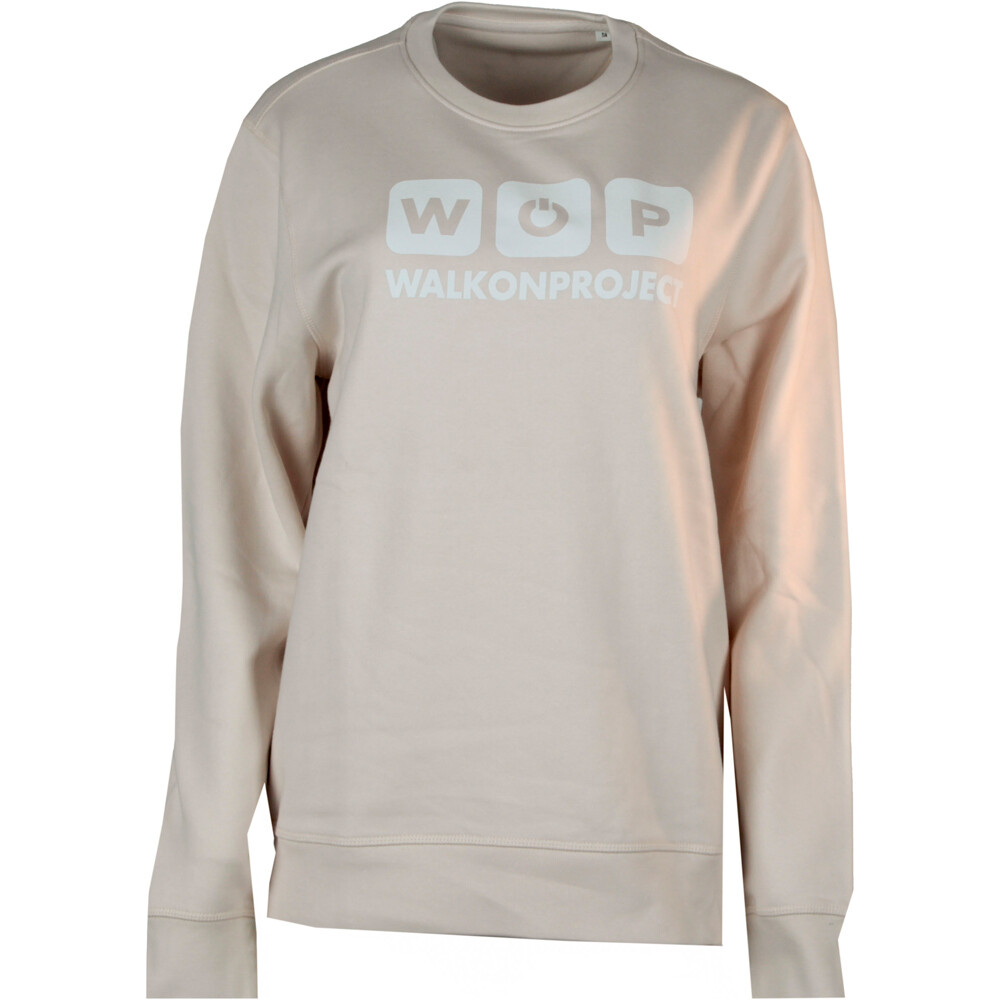 Wop sudadera mujer SUDADERA BEIGE MARRON vista frontal