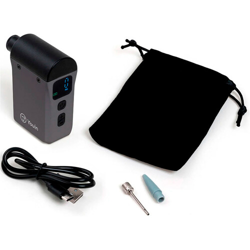 YOUIN INFLADOR ELECTRICO PORTATIL ULTRACOMPACT negro