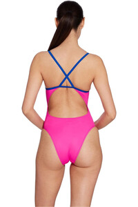 Zoggs bañador natación mujer KONA TRIBACK ROSA vista trasera