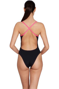Zoggs bañador natación mujer ROME RAYBACK NEGRO vista trasera