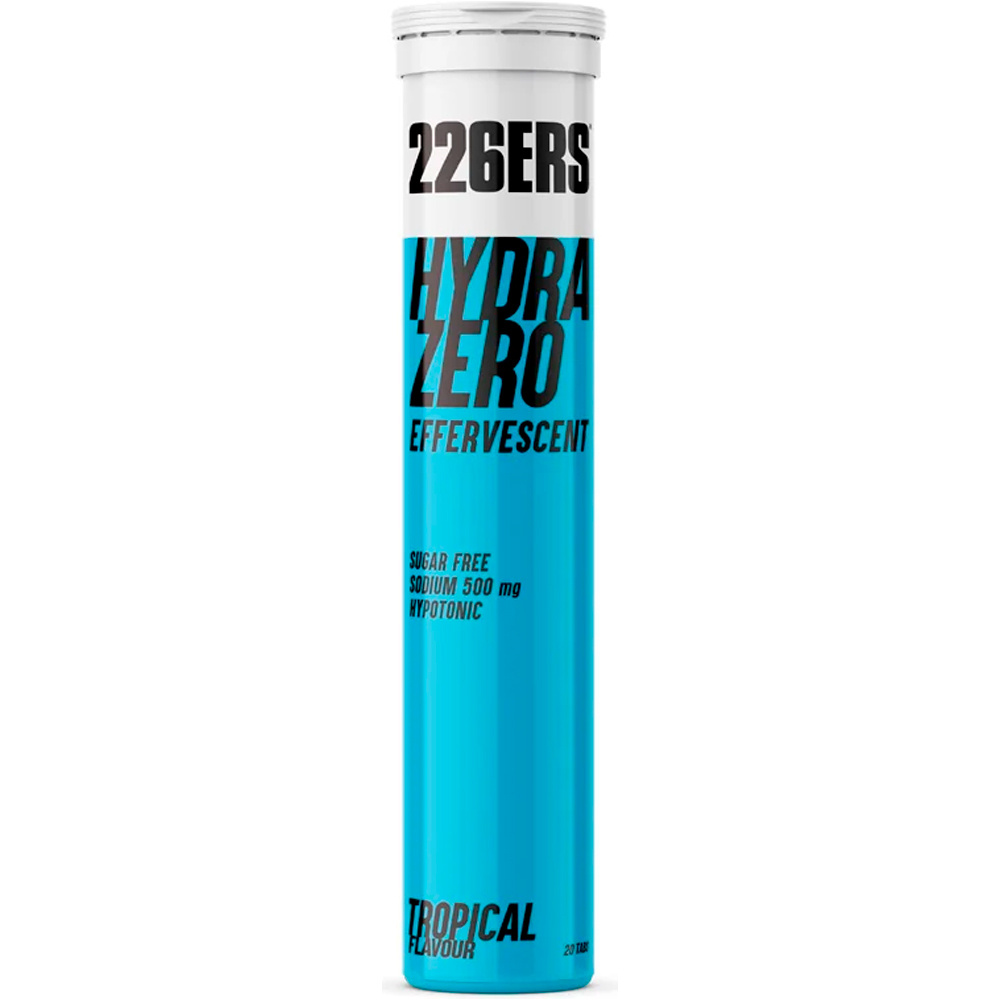 226ers Bebidas Carbohidratos HYDRAZERO EFFERVESCENT 20 Tabs TROPICAL vista frontal