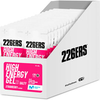 226ers energía instantánea CAJAHIGH ENERGY GEL 45g SALTY STRAWBERRY vista frontal