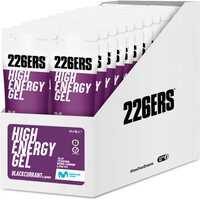 226ers energía instantánea CAJAHIGH ENERGY GEL 76g BCAA BLACKCURRANT vista frontal