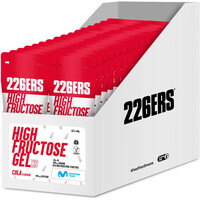 226ers energía instantánea CAJAHIGH FRUCTOSE GEL 44g COLA 100mg CAFFEINE vista frontal