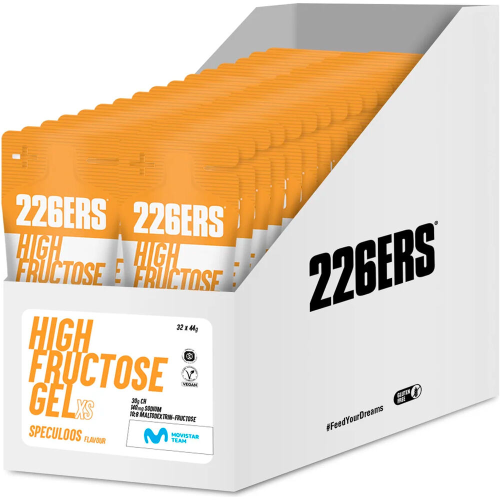 226ers energía instantánea CAJAHIGH FRUCTOSE GEL 44g SPECULOOS vista frontal