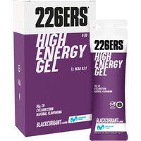 226ers energía instantánea HIGH ENERGY GEL Pack 6x76g BCAA BLACKCURRANT vista frontal