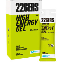 HIGH ENERGY GEL Pack 6x76g CAFFEINE 160mg LIME