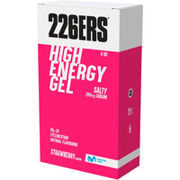 226ers energía instantánea HIGH ENERGY GEL Pack 6x76g SALTY 250mg STRAWBERRY vista frontal