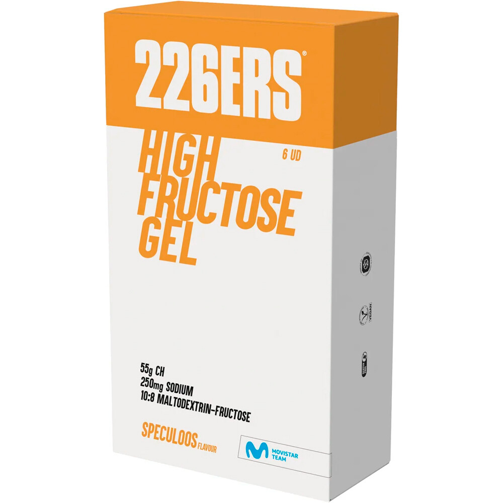 226ers energía instantánea HIGH FRUCTOSE GEL Pack 6x80g SPECULOOS vista frontal