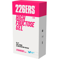 226ers energía instantánea HIGH FRUCTOSE GEL Pack 6x80g STRAWBERRY vista frontal