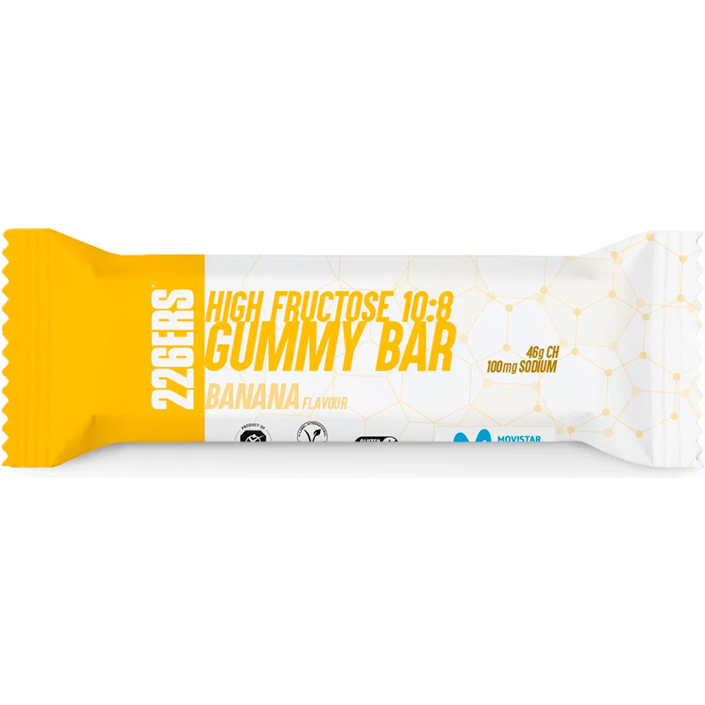 226ers Gelatinas HIGH FRUCTOSE GUMMY BAR 60g vista frontal