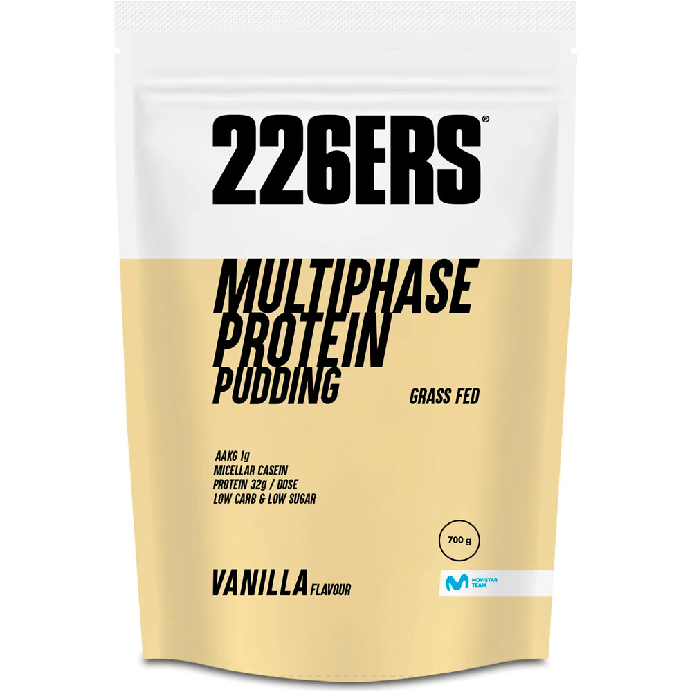 226ers hidratación MULTIPHASE PROTEIN PUDDING 700g VANILLA vista frontal