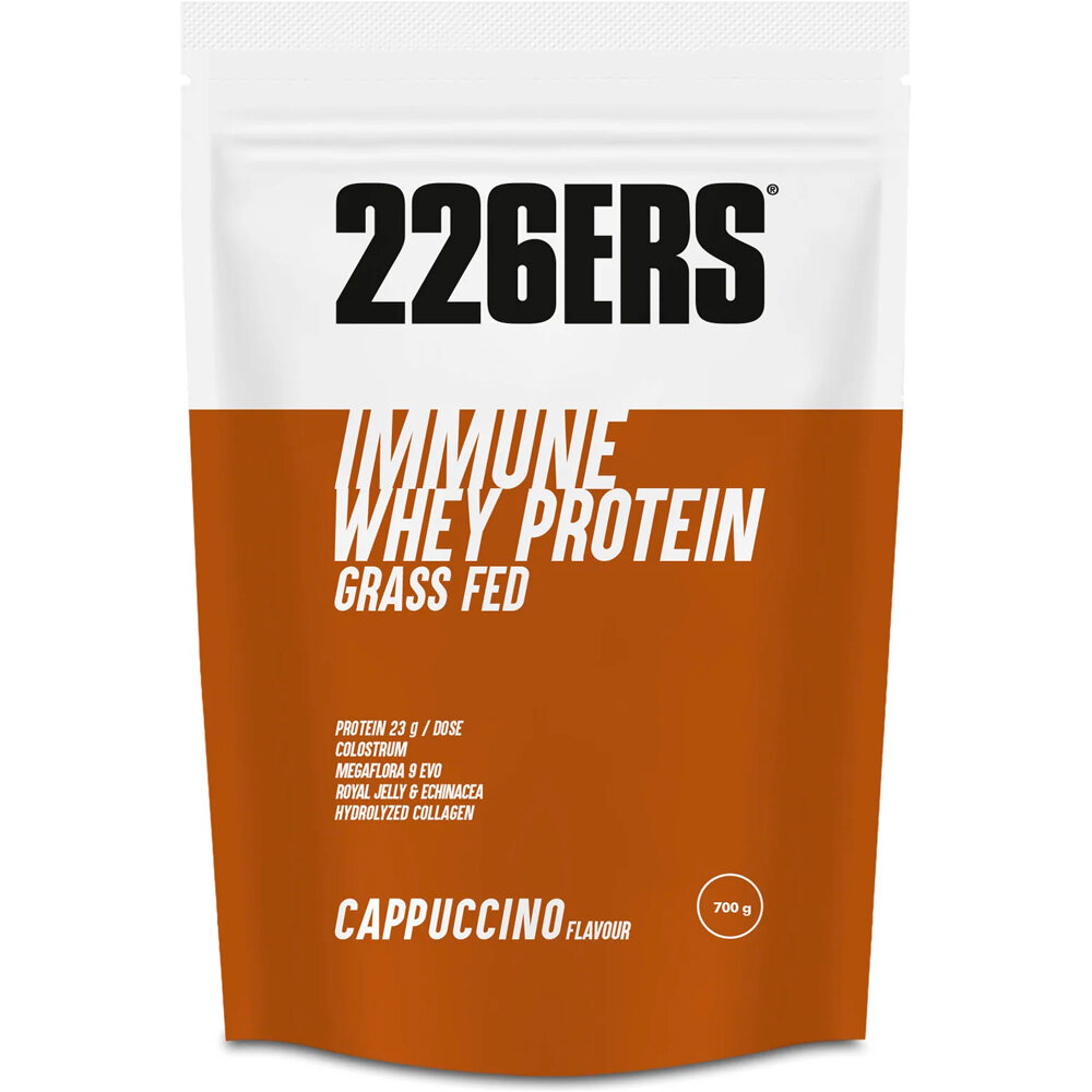 226ers proteínas IMMUNE WHEY PROTEIN 700g CAPPUCCINO vista frontal