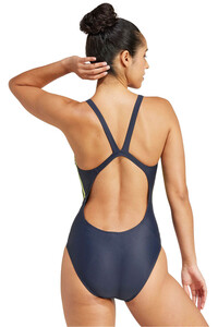 adidas bañador natación mujer 3S MID SUIT vista trasera